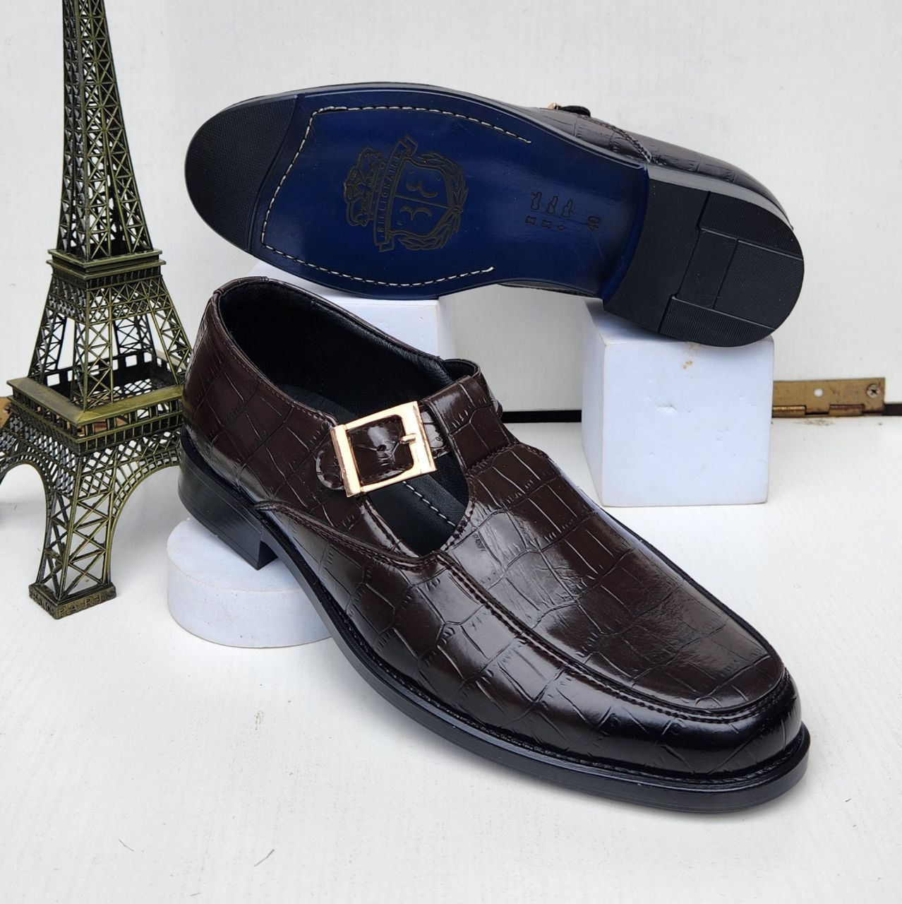 Brown Cortina Leather Sandal Shoe (Available Szx: 42, 43, 44, Only)