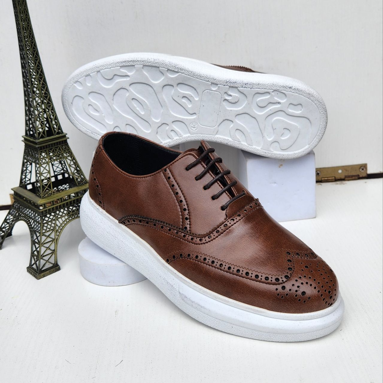 Brown Brogues Whitesole (Available Szx: 42, and 43 Only)